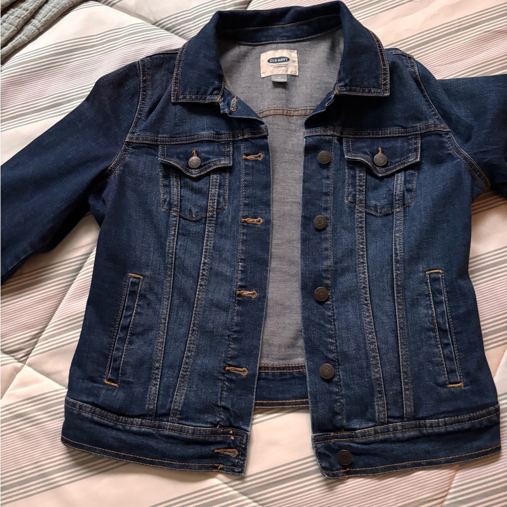 Old Navy Ladies  Denim Jacket - Dark Washed Size M